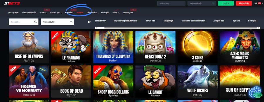 31bets Casino slot
