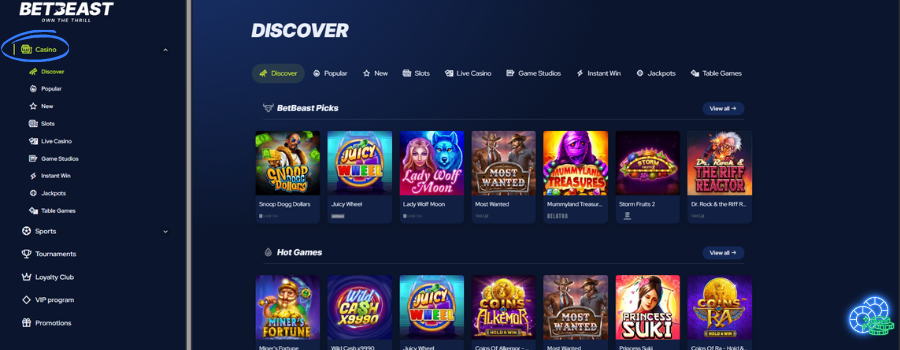 Betbeast casino slot