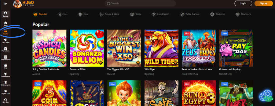 Hugo Casino slot