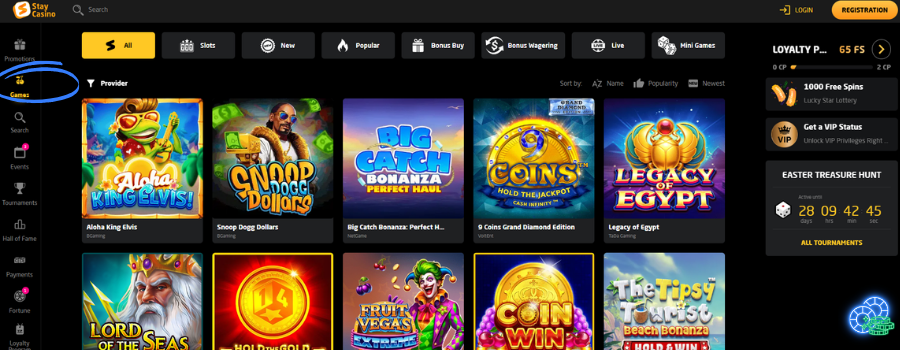 Stay Casino slot