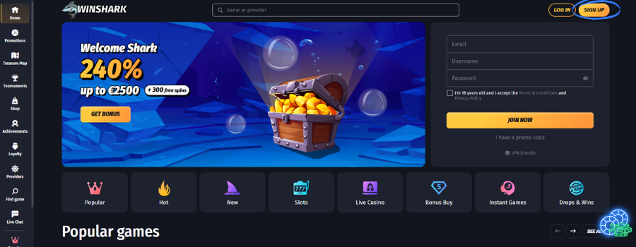 Winshark Casino